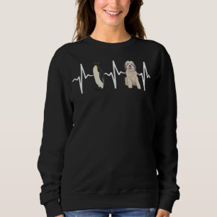 Sudadera Corazón del Emperador Pingüino Polaco del Pastor d
