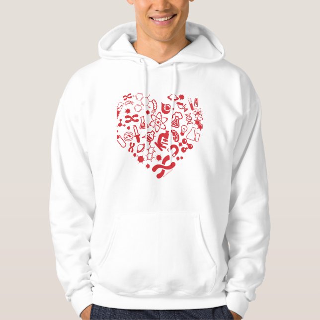 Sudadera Corazón del espacio y de la ciencia (Anverso)