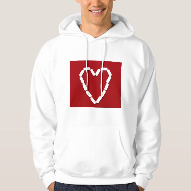 Sudadera Corazón. Detengan la depresión. (Anverso)