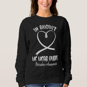 Sudadera Corazón En Agosto Usamos Conciencia Sobre La Sobre