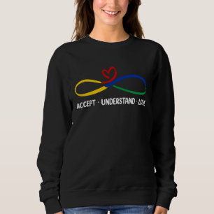 Sudadera Corazón Infinito Mes de Concientización sobre el A