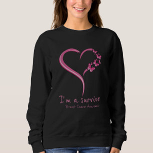 Sudadera Corazón lindo Soy un sobreviviente de la toma de c
