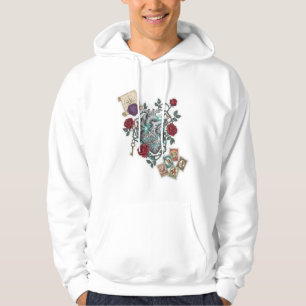 Sudadera Corazón Mecánico con Rosas – Arte Surrealista Vint