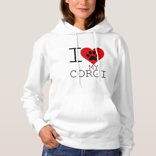 SUDADERA CORAZÓN MI CORGI (Anverso)