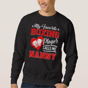 Sudadera Corazón, mi jugador favorito de boxeo me llama nan