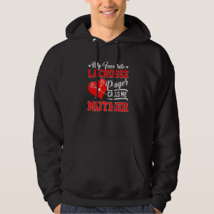 Sudadera Corazón, mi jugador favorito de Lacrosse me llama