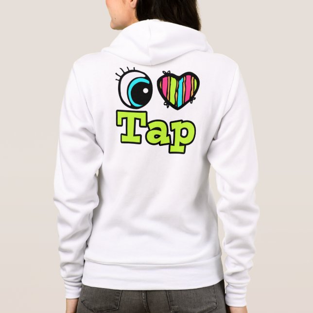 Sudadera Corazón Ojo Brillante Me Encanta El Tap (Reverso)