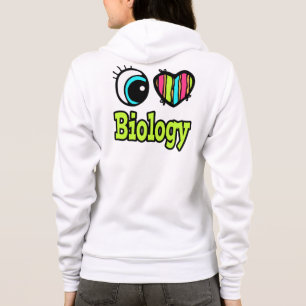 Sudadera Corazón Ojo Brillante Me Encanta La Biología