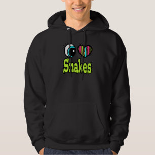 Sudadera Corazón Ojo Brillante Me Encantan Las Serpientes