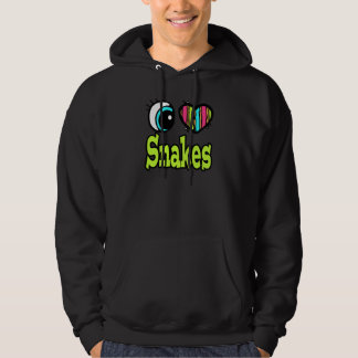 Sudadera Corazón Ojo Brillante Me Encantan Las Serpientes