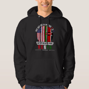 Sudadera Corazón patriota keniano-estadounidense es de Keni