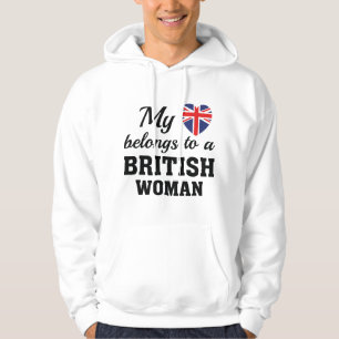 Sudadera Corazón Pertenece Británico