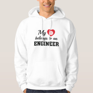 Sudadera Corazón Pertenece Ingeniero