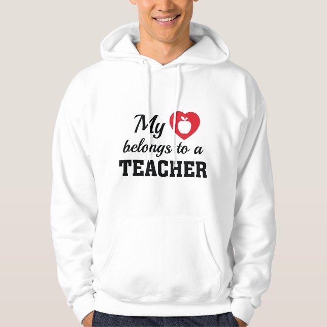 Sudadera Corazón Pertenece Maestro (Anverso)