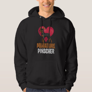 Sudadera Corazón Pinscher Miniatura Dueño de Perro Lindo Mi