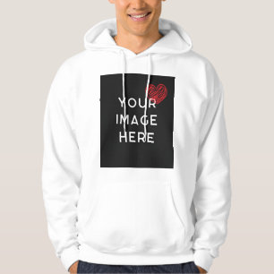 Sudadera Corazón rojo con imagen personalizada