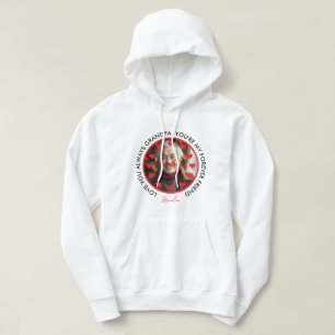 Sudadera Corazón Rojo Cute Reloj Amo Abuelos Foto