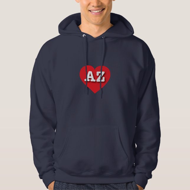 Sudadera Corazón Rojo de Arizona - Amo AZ (Anverso)
