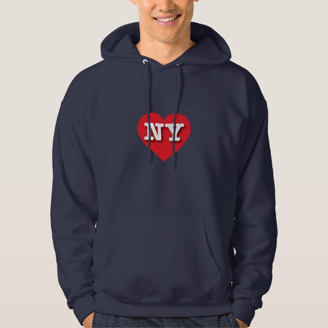 Sudadera Corazón Rojo de Nueva York - Amo a NY (Anverso)