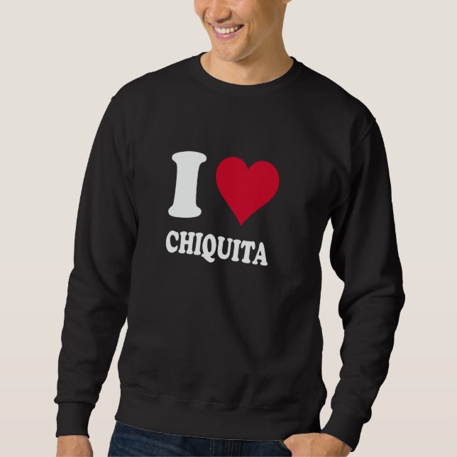 Sudadera Corazón Rojo Me Encanta Chiquita (Anverso)