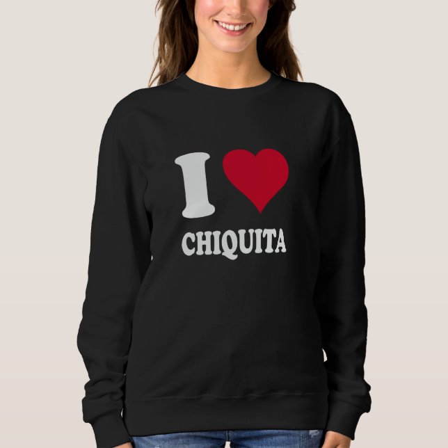 Sudadera Corazón Rojo Me Encanta Chiquita (Anverso)