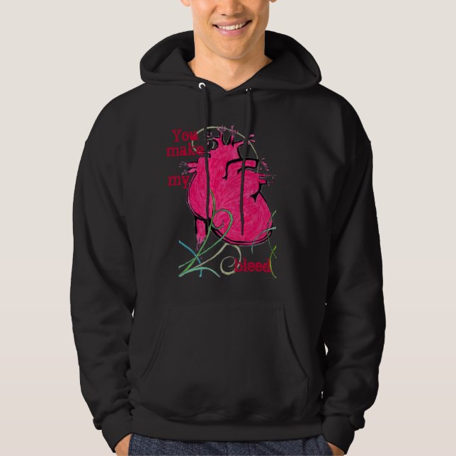 Sudadera corazón sangrante (Anverso)