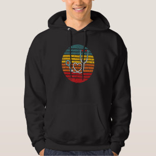 Sudadera Corazón Stethoscope Enfermería de amor vintage Val
