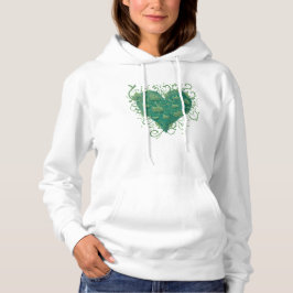 Sudadera Corazón verde interior
