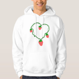 Sudadera Corazón Vid Fresa Lindo Romántico Fruta Botánico