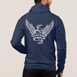 Sudadera Corazón Vintage Con Alas