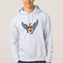Sudadera Corazón Vintage Con Alas