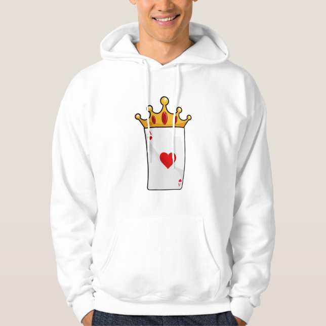 Sudadera Corazones con reina corona (Anverso)