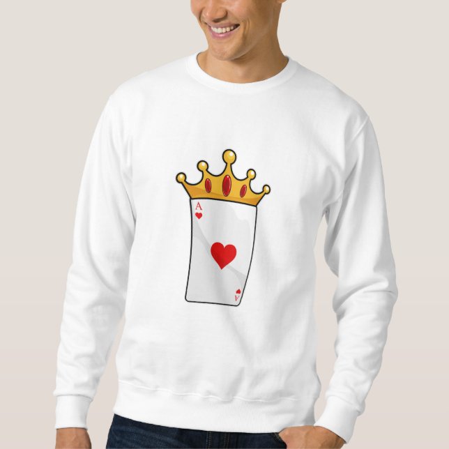 Sudadera Corazones con reina corona (Anverso)