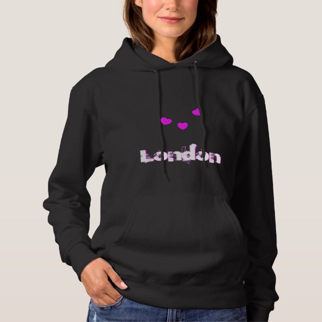Sudadera Corazones de amor de Londres (Anverso)
