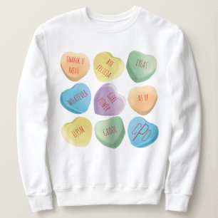 Sudadera Corazones de la conversación del caramelo del el