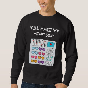 Sudadera Corazones de la fiesta del DJ de Techno Rave Día F