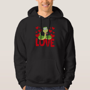 Sudadera Corazones Día de San Valentín Amor Serpiente Anima