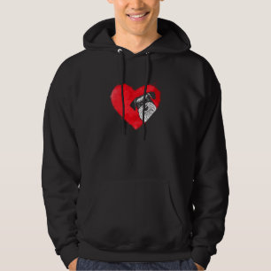 Sudadera Corazones ricas Schnauzer Perro Día de San Valentí