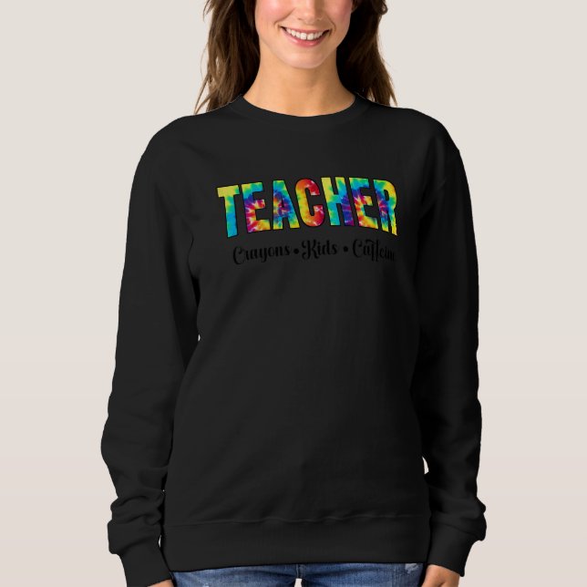 Sudadera Corbata De Regreso A La Escuela Tinte Profesor Cra (Anverso)