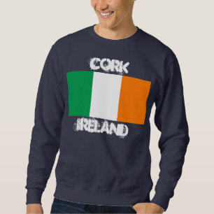 Sudadera Corcho, Irlanda con la bandera irlandesa