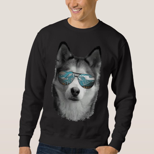 Sudadera Cordillera Siberian Husky Shades (Anverso)