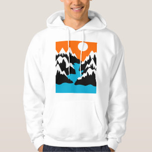 Sudadera Cordilleras que fluyen por el paisaje fluvial