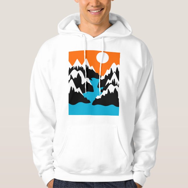 Sudadera Cordilleras que fluyen por el paisaje fluvial (Anverso)