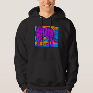 Sudadera COREY TIGER '80 RETRO JUNGla TIGRE ESCAPE ROSA