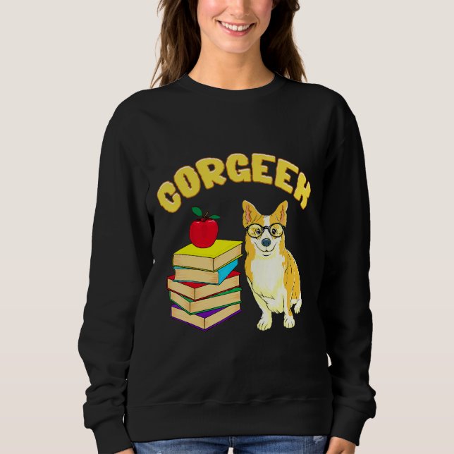 Sudadera Corgeek Corgi Pun (Anverso)