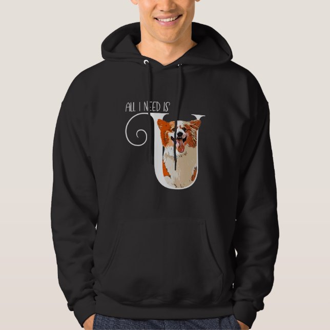 Sudadera Corgi All I Need Is U (Anverso)