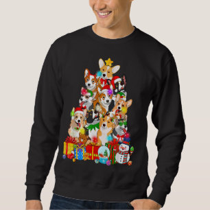 Sudadera Corgi Árbol de Navidad Enciende A Un Perro Corgi C