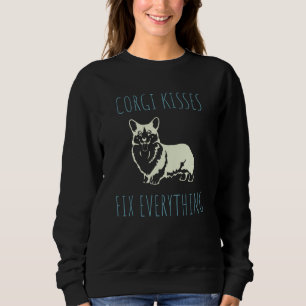 Sudadera Corgi besa arregla todo - Divertido amante del per