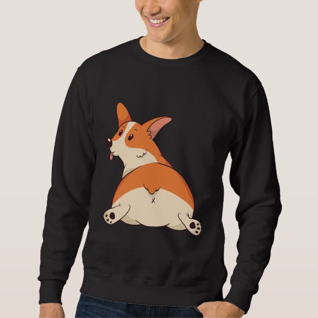 Sudadera Corgi Butt 201 (Anverso)