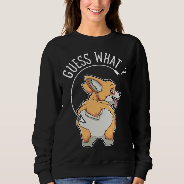Sudadera Corgi Butt Funny Corgis Dog Puppy Tees (Anverso)